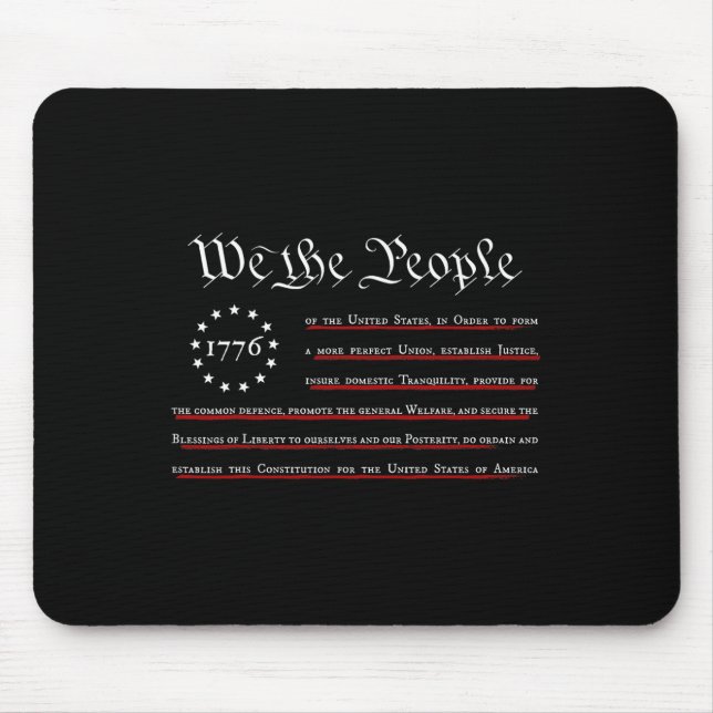 Tapis De Souris Nous le peuple préambule de notre constitution du  (Devant)
