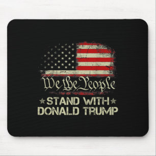 Tapis De Souris Nous, Le Peuple, Sommes Avec Donald Trump 2024 Amé