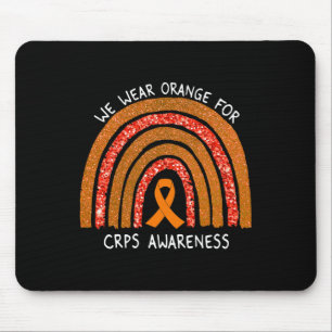 Tapis De Souris Nous Portons Du Ruban Orange Pour Sensibiliser Les