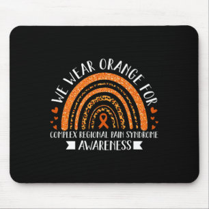 Tapis De Souris Nous Portons Orange Pour La Sensibilisation aux CR