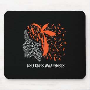 Tapis De Souris Nous Portons Orange Pour RSD CRPS Sensibilisation 