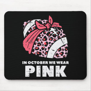 Tapis De Souris Nous Portons Pink Football Breast Cancer Sensibili