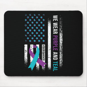 Tapis De Souris Nous Portons Violet Et Turquoise