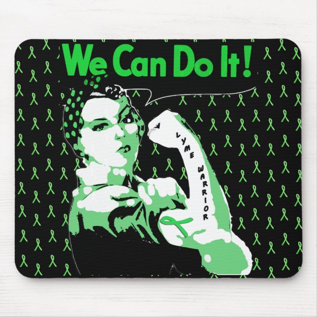Tapis de souris "Nous pouvons le faire" de sensibi (Devant)