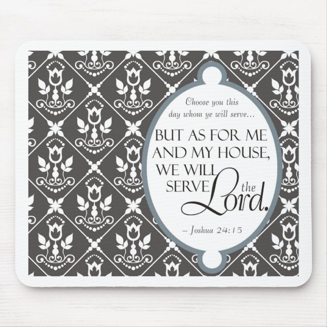 Tapis De Souris Nous servirons le seigneur (Devant)