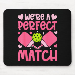 Tapis De Souris Nous sommes un couple de pickleball assorti Cœurs