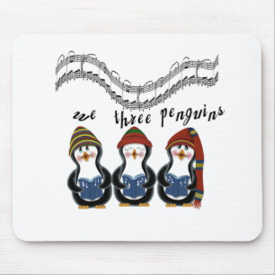 Tapis De Souris Nous trois pingouins T-shirts et cadeaux de vacanc