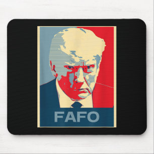 Tapis De Souris Nous Vivons Dans Une Société Trump Mugshot Black L