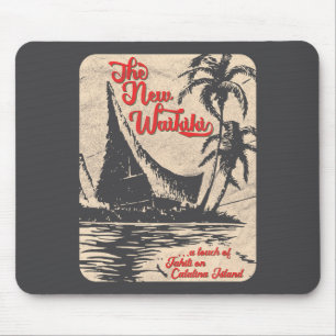 Tapis De Souris Nouveau bar Tiki Waikiki style hawaïen rétro style