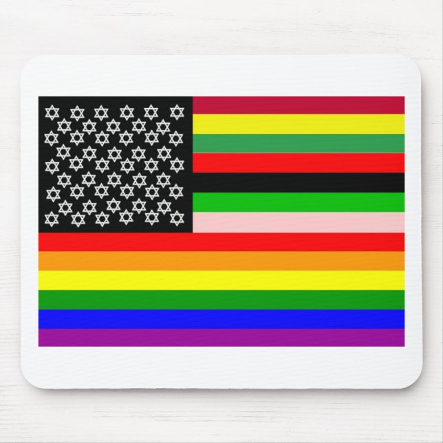 Tapis De Souris Nouveau drapeau américain (Devant)