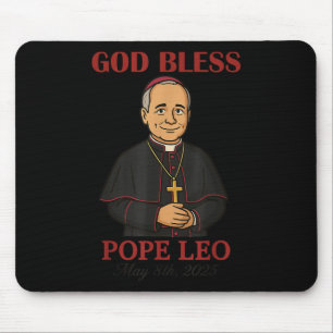 Tapis De Souris Nouveau Pape 2025 Dieu bénisse le Pape Léon Xiv 8