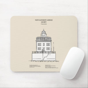 Tapis De Souris Nouveau phare London Ledge - Connecticut - SBD