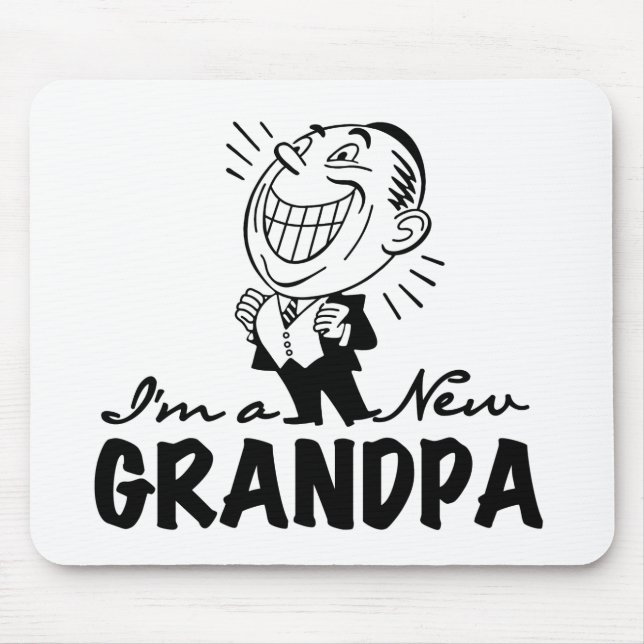Tapis De Souris Nouveaux T-shirts et cadeaux de sourire de grand-p (Devant)
