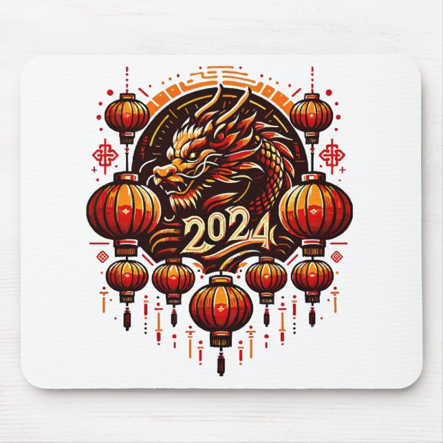 Tapis De Souris nouvel an chinois 2024 (Devant)