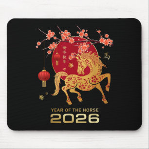 Tapis De Souris Nouvel An Chinois 2026 Année Du Cheval _2