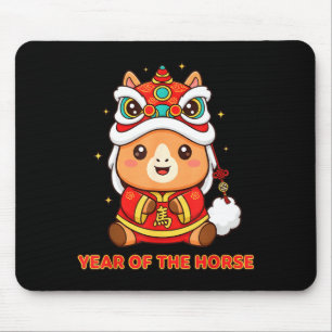 Tapis De Souris Nouvel an chinois 2026 année du cheval tout-petit