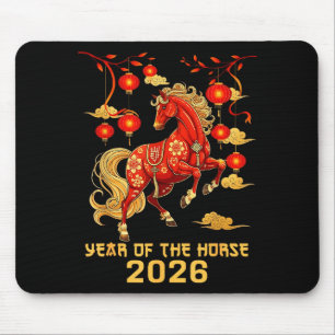 Tapis De Souris Nouvel An chinois 2026 Cheval Nouvel An chinois he