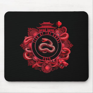 Tapis De Souris Nouvel An Chinois Nouvel An Lunaire Du Serpent 202