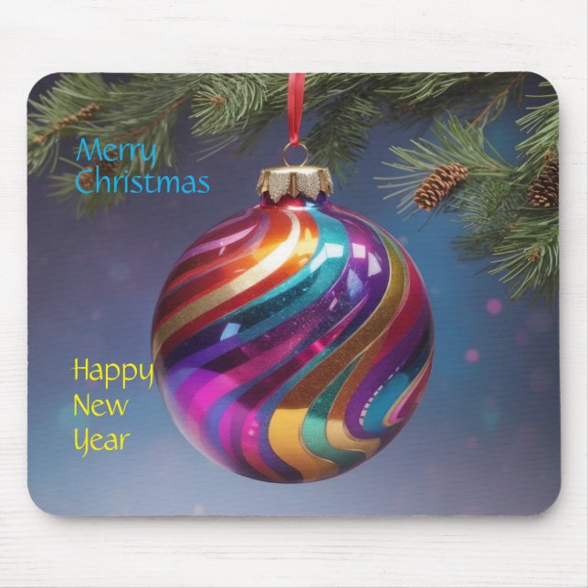 Tapis De Souris Nouvel An de Noël Mousepad de collègue (Devant)