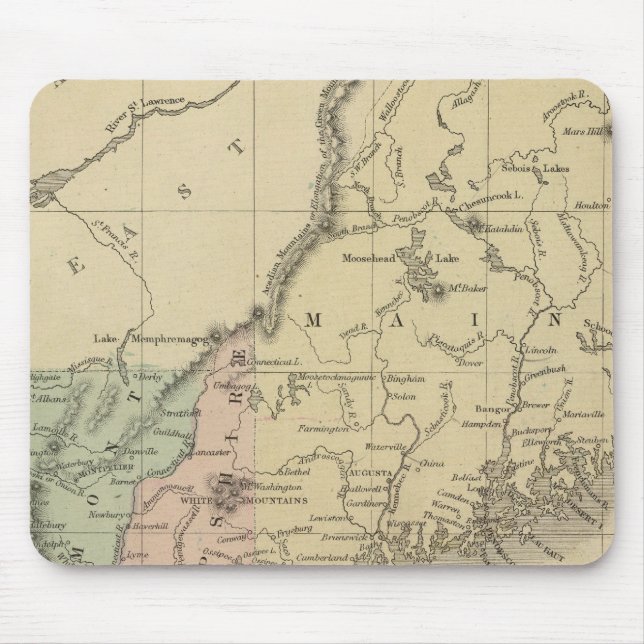 Tapis De Souris Nouvelle-Angleterre (Devant)