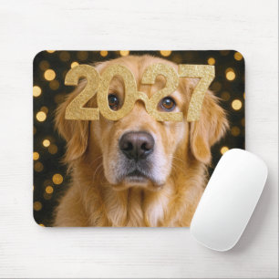 Tapis De Souris Nouvelle Année 2027 Golden Retriever