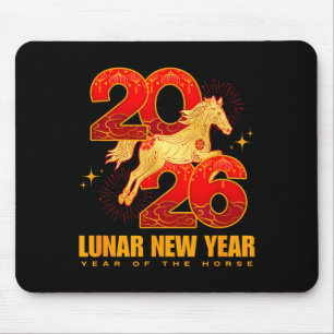 Tapis De Souris Nouvelle année chinoise 2026 Cheval Artwork