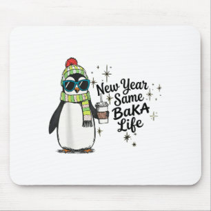 Tapis De Souris Nouvelle Année Même Vie de Baka Pingouin Blague Mè