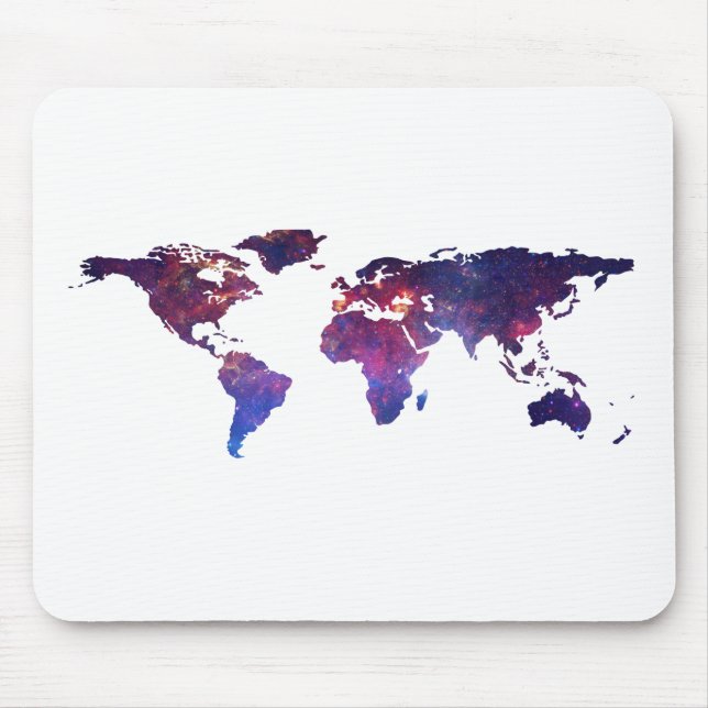 Tapis De Souris Nouvelle carte courageuse du monde (Devant)