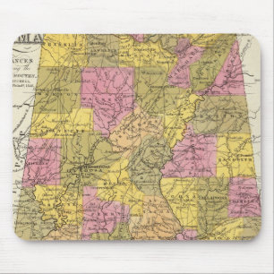 Tapis De Souris Nouvelle Carte De L'Alabama
