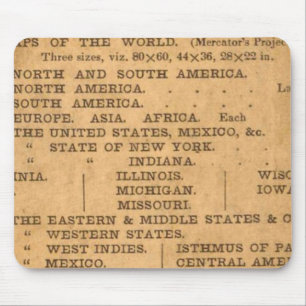 Tapis De Souris Nouvelle carte de l'état de l'Illinois