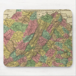 Tapis De Souris Nouvelle Carte De Virginie 2
