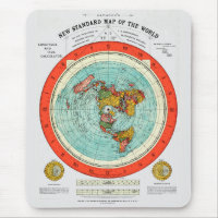 Nouvelle carte standard du monde de la Terre plate