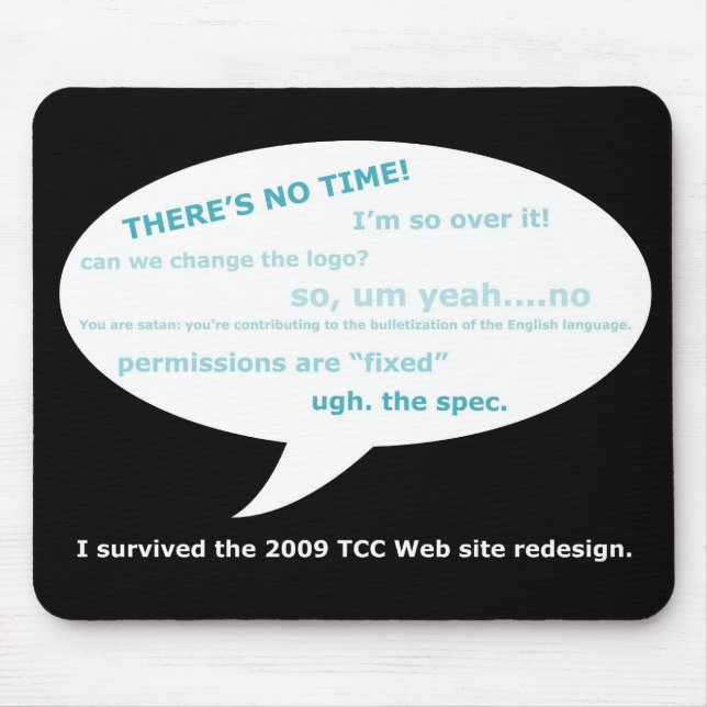 Tapis De Souris Nouvelle conception Mousepad de Web de TCC (Devant)