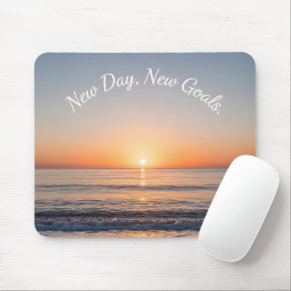 Tapis De Souris Nouvelle Journée Nouveaux Objectifs Lever de Solei