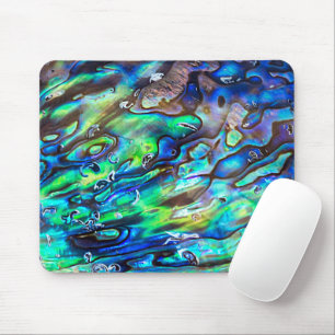 Tapis De Souris Nouvelle-Zélande Abalone Paua Shell Motif 1