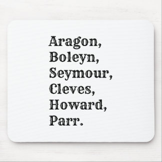 Tapis De Souris Novelty Henry VIII Six Wives Mouse Mat