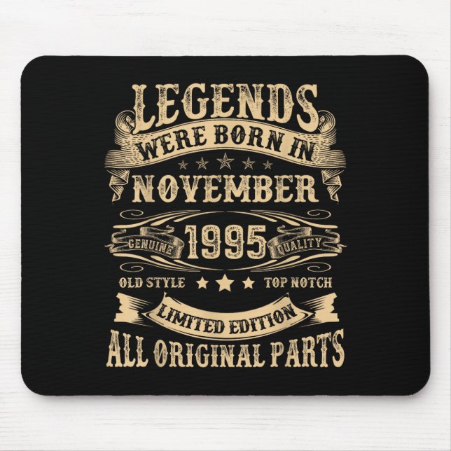 Tapis De Souris November 1995 30 Year Old Bday For Men 30th Birthd (Devant)
