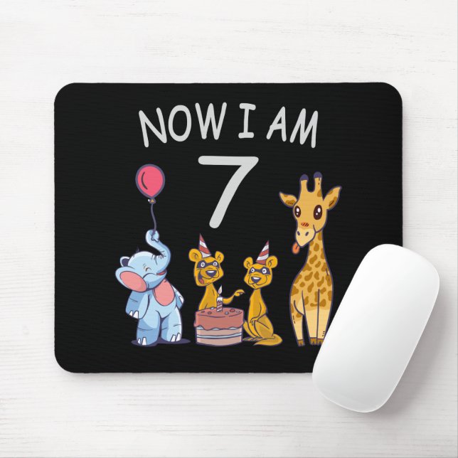 Tapis De Souris Now I, 7 ans d'or 7th Birthday (Avec souris)
