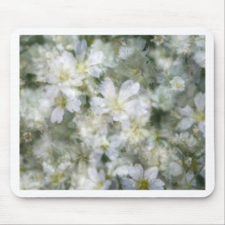 Tapis De Souris Nuage de fleurs blanches