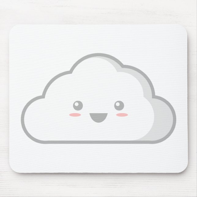 Tapis De Souris Nuage de Kawaii (Devant)