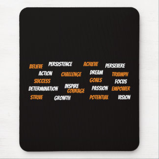 Tapis De Souris Nuage de mots motivationnels personnalisé