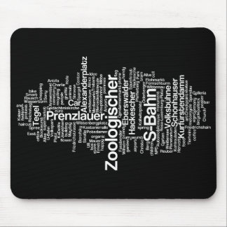 Tapis De Souris Nuage d'étiquette de Berlin - Mousepad