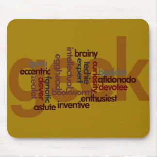 Tapis De Souris Nuage Geeky drôle Mousepad de mot