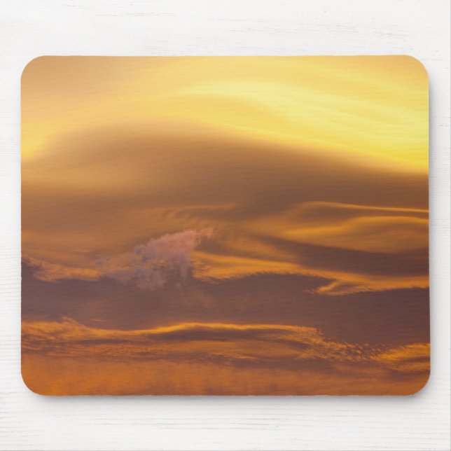 Tapis De Souris Nuage lenticulaire au coucher du soleil (Devant)