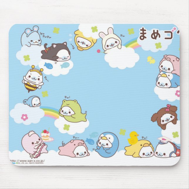 Tapis De Souris Nuage Mousepad de Kawaii (Devant)