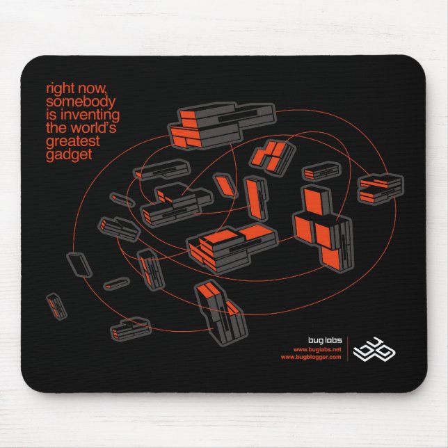 Tapis De Souris Nuage Mousepad - noir d'INSECTE (Devant)