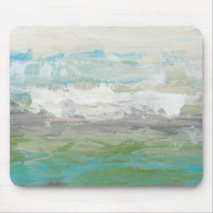 Tapis De Souris Nuages Blancs Surplombant Un Beau Paysage