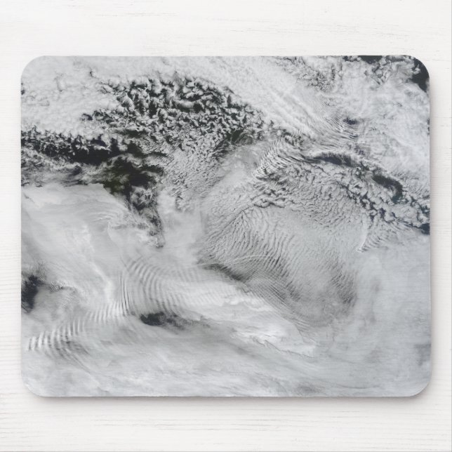 Tapis De Souris Nuages ondulés en forme de navire (Devant)