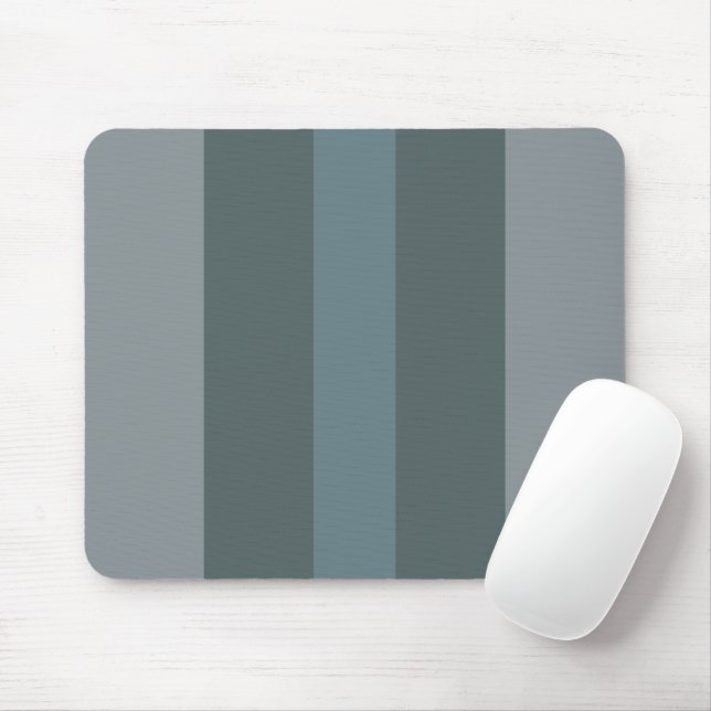 Tapis De Souris Nuances de vert foncé moderne bloc de couleur (Avec souris)