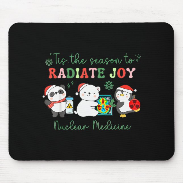 Tapis De Souris Nuclear Medicine Tech Christmas Holiday Radiology  (Devant)